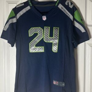 Marahawn Lynch (Beast Mode) Seattle Seahawks Jersey - Number 24, Women’s XL